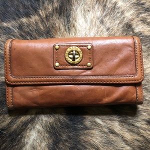 Marc by Marc Jacobs Wallet Cognac Snap Closure